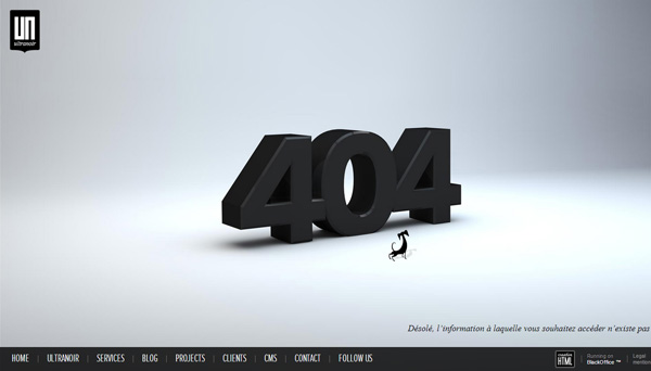 44个国外创意404错误页面设计 将错误转化为惊喜的艺术